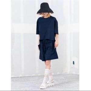 NEW TOIT VOLANT Navy ‘BACKWARD BOXER’ SHORTS